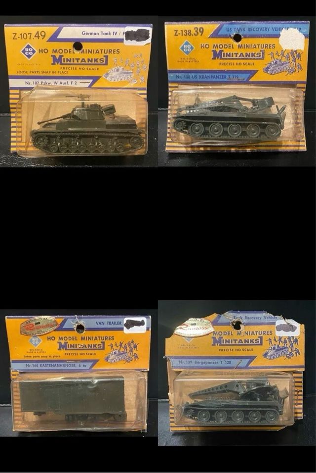 SOLDATINI ROCO SERIE MINITANKS, LOTTO 4 MODELLI
