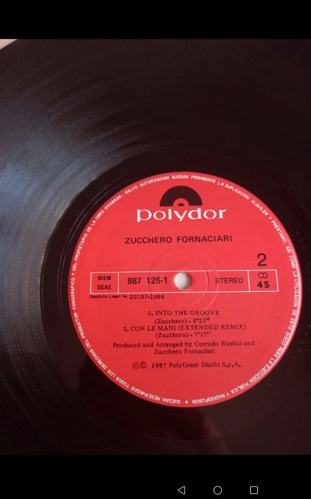 Zucchero Sugar Fornaciari - Senza Una Donna. 1987