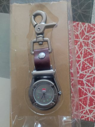 Reloj Llavero Marlboro Acero y Cuero
