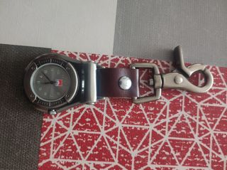 Reloj Llavero Marlboro Acero y Cuero