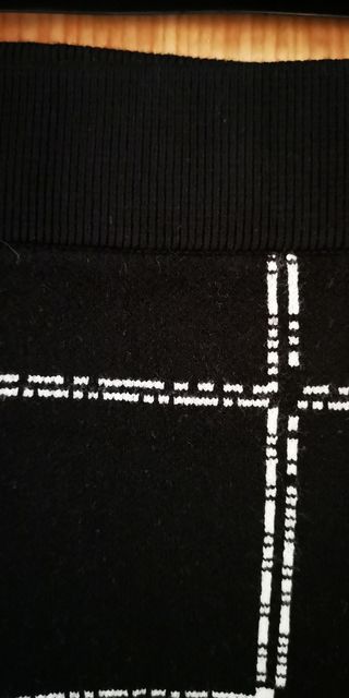 Falda cuadros elástica