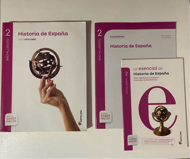 Libro Historia de España 2 bachillerato y anexos
