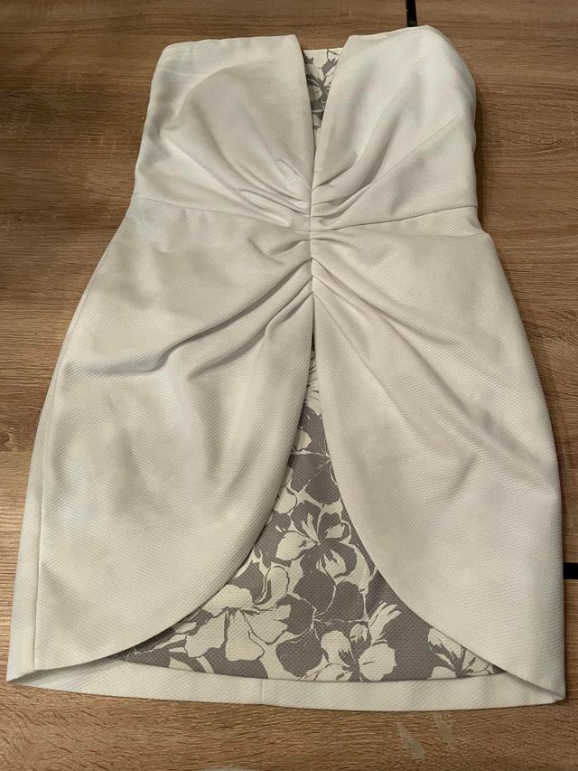 Stupendo abito bustier bianc ANA PIRES Tg 42 nuovo