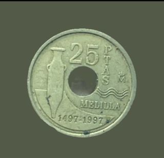 Moneda 25 Pesetas Melilla