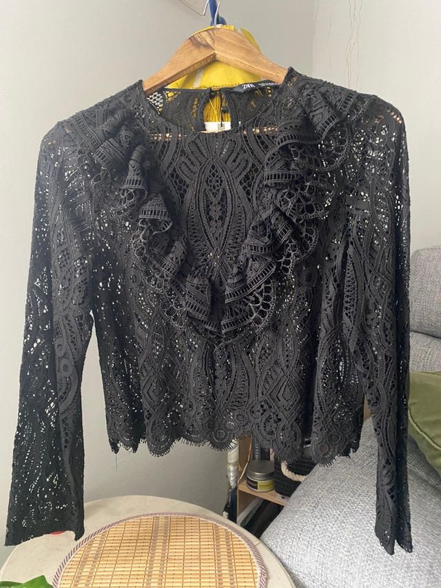 Camiseta de encaje de Zara