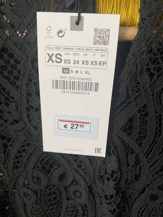 Camiseta de encaje de Zara