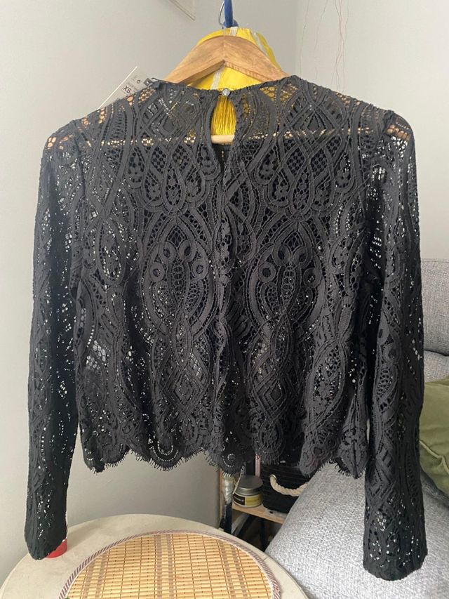 Camiseta de encaje de Zara