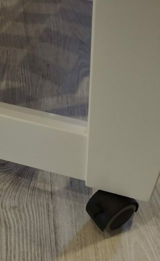 Cuna Tramas blanca y madera natural