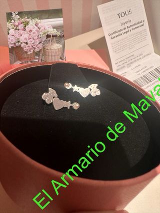 Pendientes Tous plata Earcuff