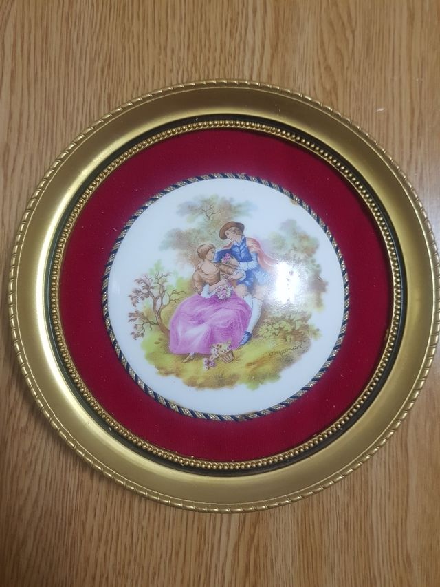 Cuadro antiguo  puede porcelana oferta hoy y mañan