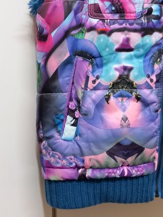 Chaleco Custo con Capucha de Pelo