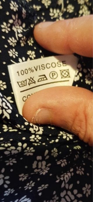 Gonna a fiorellini bianca e nera vintage