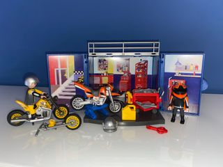 Rare Playmobil Taller Motos Playmobil PLAYMOBIL 9108 Bike Shop