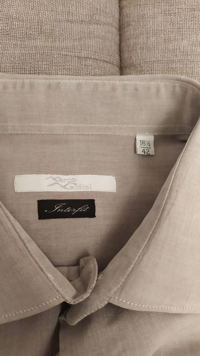 Camicia Grigia uomo manica lunga