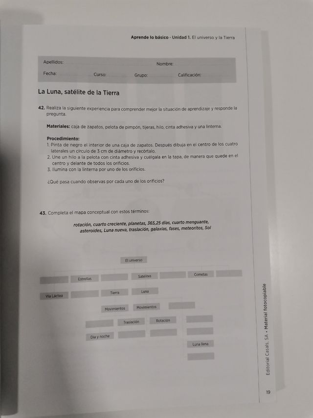 Libro ejercicios biología 1°ESO