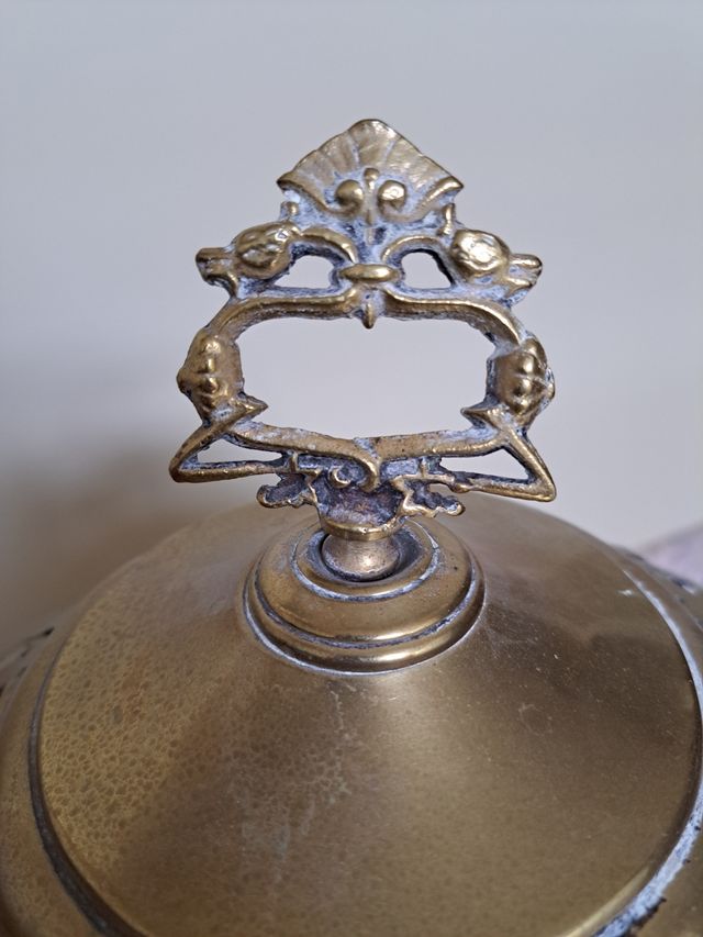 BRASERO ANTIGUO METAL