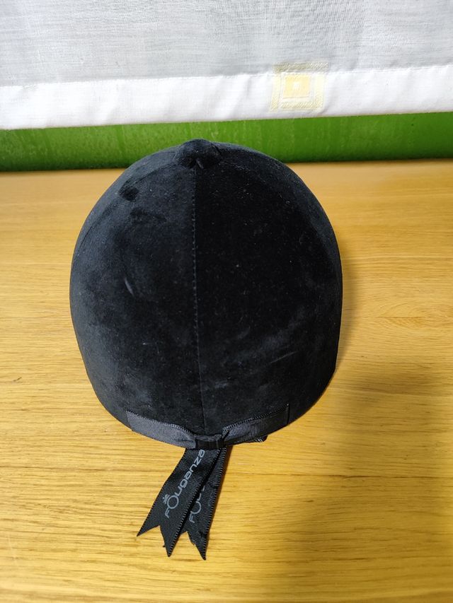 Casco para hípica terciopelo negro