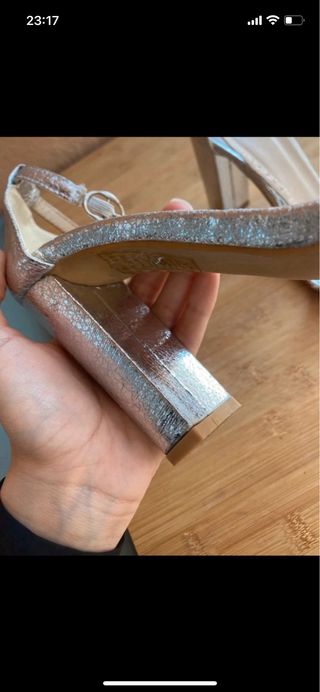 sandalia tacon mujer