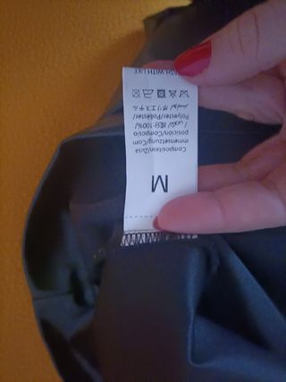 Gonna nera finta pelle falda negra cuero