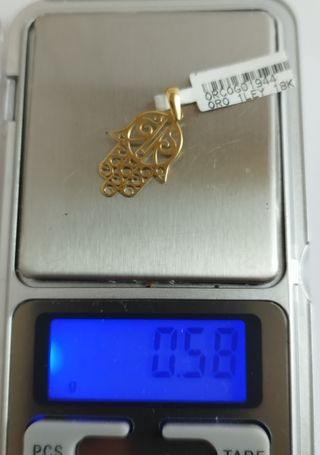 COLGANTE ORO 18K MANO DE FÁTIMA