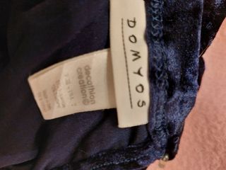 Body danza velluto blu manica lunga