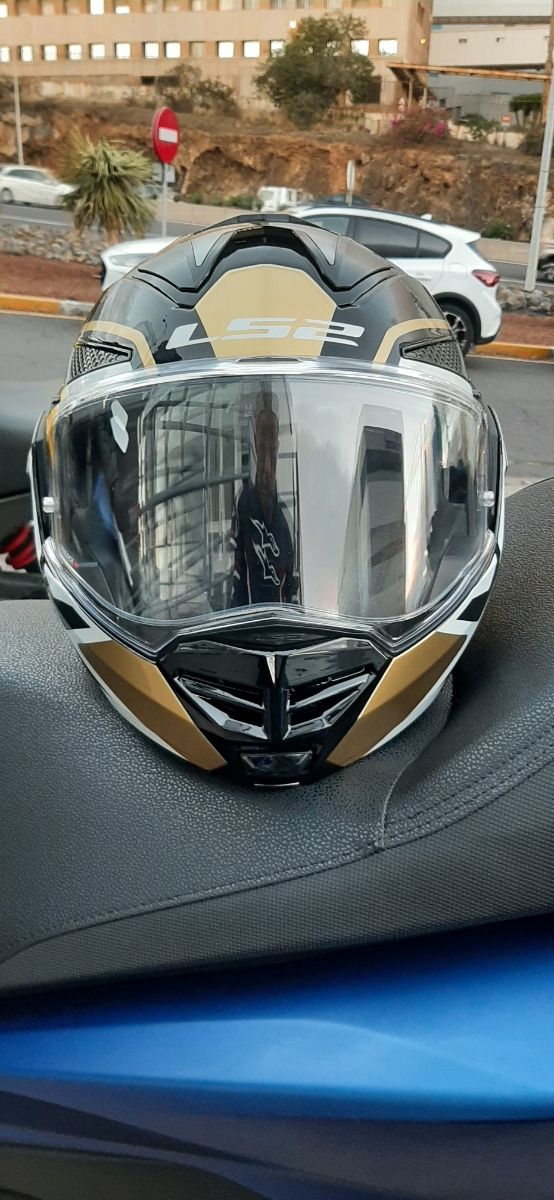 Casco moto LS2 Advant Metryk Black Sand