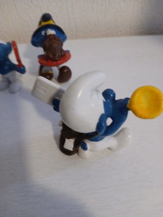 Puffi - pitufos peyo Schleich lotto 3 puffi