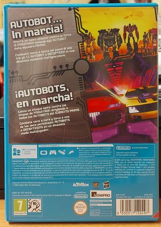 TRANSFORMERS PRIME NINTENDO WII U ITALIA SPAGNA