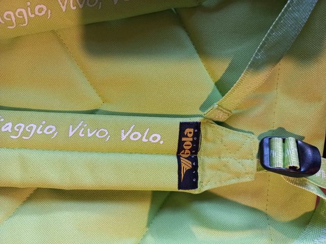 Mochila Gola verde ácido con bandera inglesa 💚