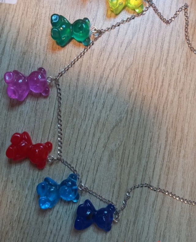 Collar de ositos resina