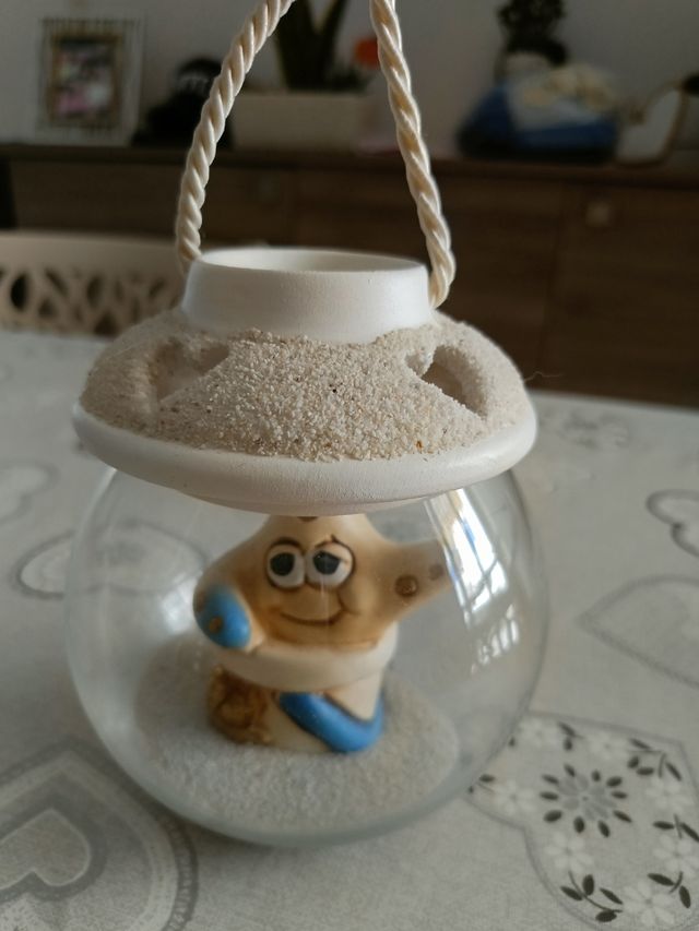 Ampolla di vetro con stellina 