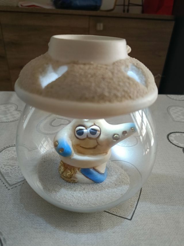 Ampolla di vetro con stellina 