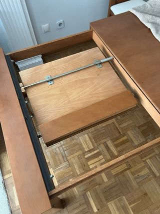 mesa comedor extensible  4 sillas madera 