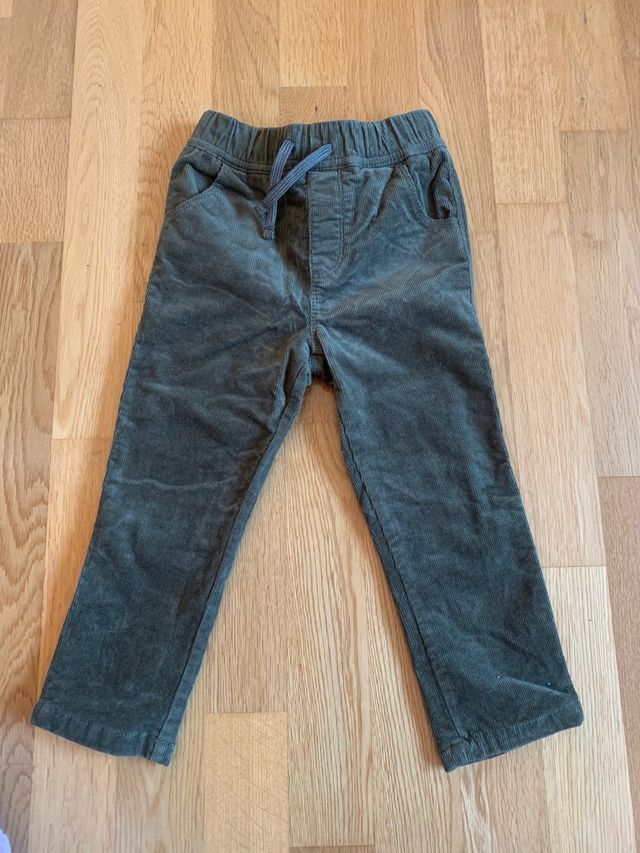 Pantalon pana verde talla 2-3y, Mango, NUEVO