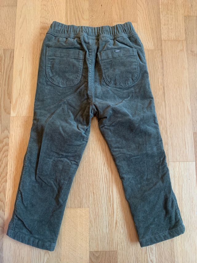 Pantalon pana verde talla 2-3y, Mango, NUEVO