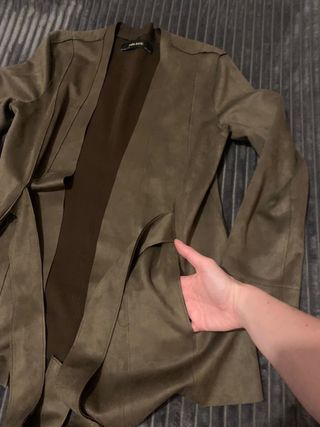 chaqueta verde de antellina