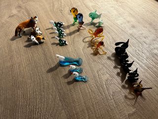 Famiglie di animali in vetro di Burano