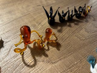 Famiglie di animali in vetro di Burano