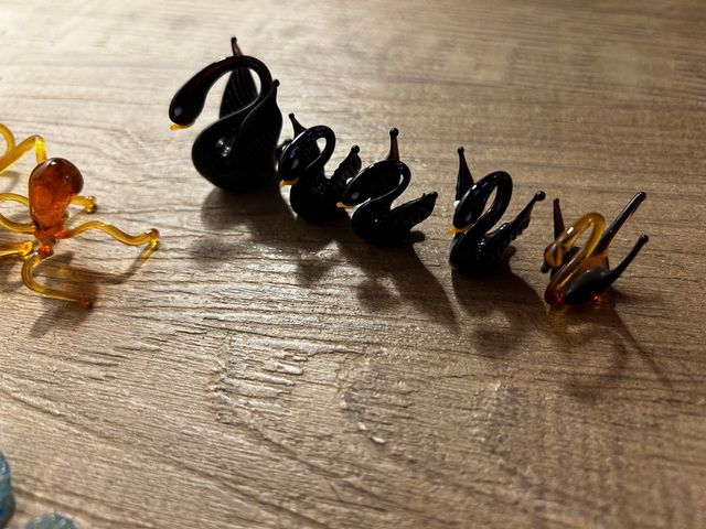 Famiglie di animali in vetro di Burano