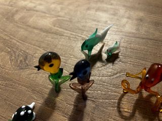 Famiglie di animali in vetro di Burano