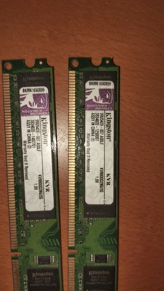 2 Tarjeta de Memoria Kingston 