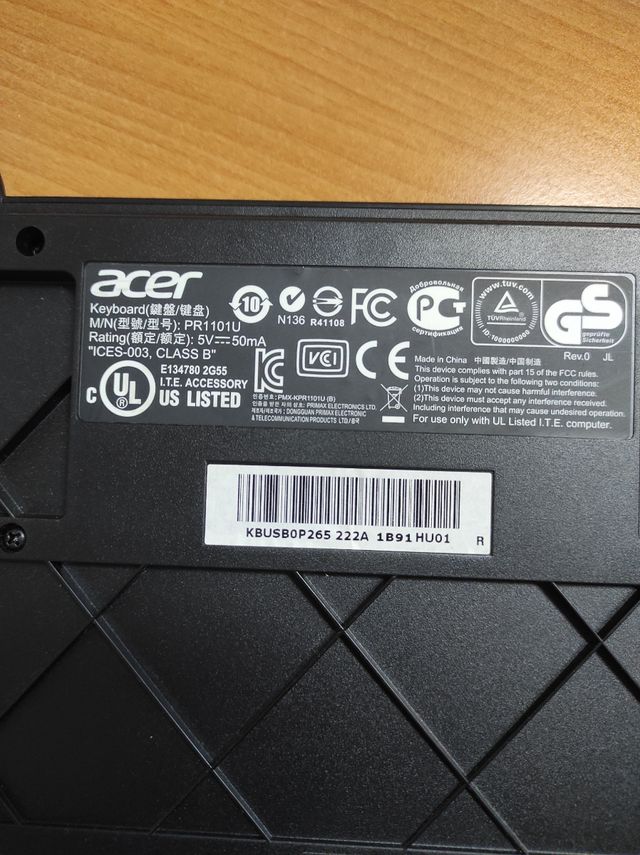 Teclado Acer