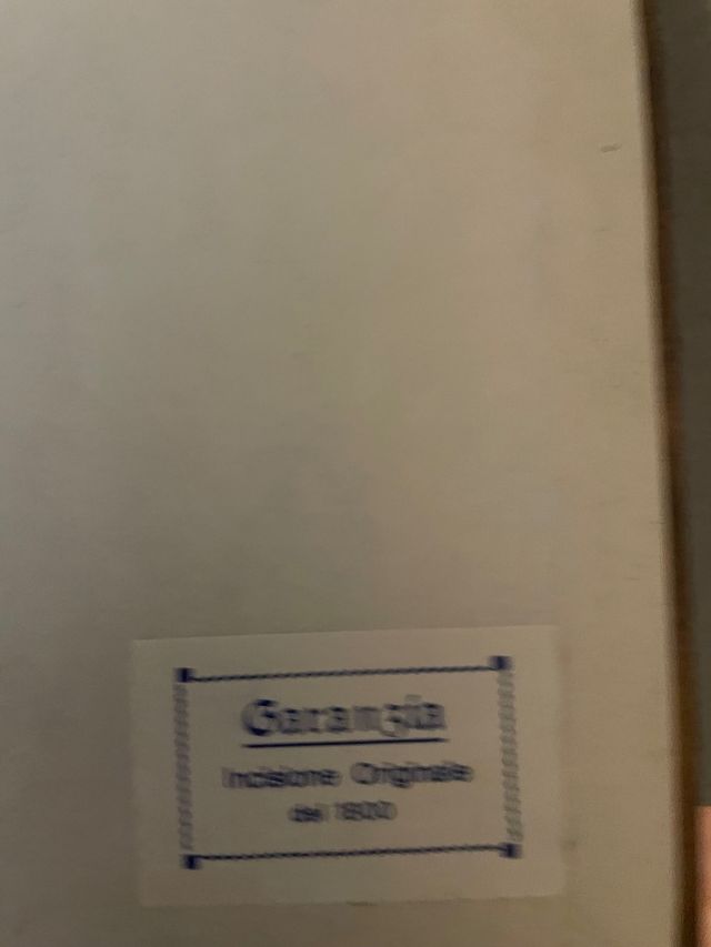 incisione originale 1800