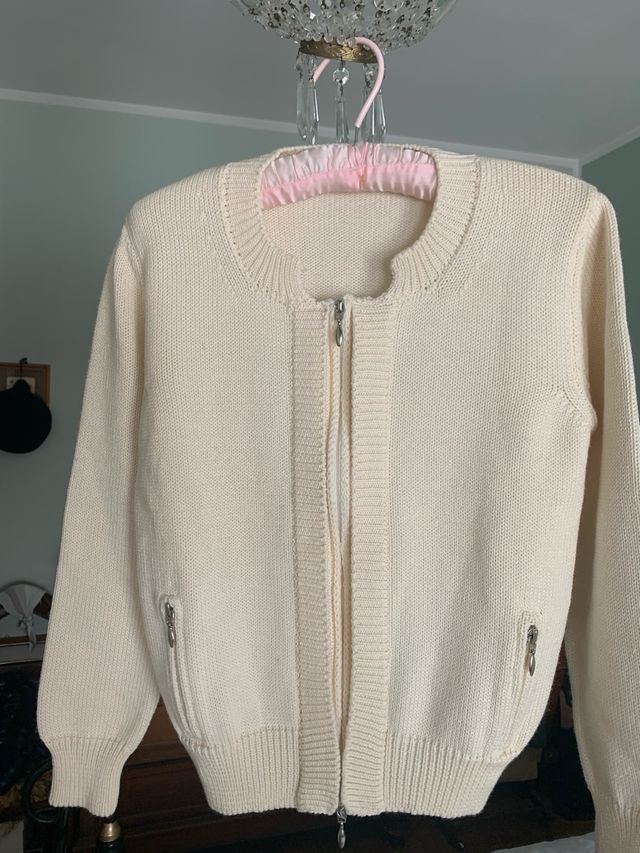 Raffinato outfit giacchino corto lana 42/44