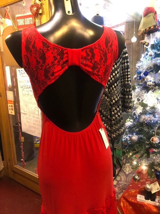 Y2k abito da tango rosso