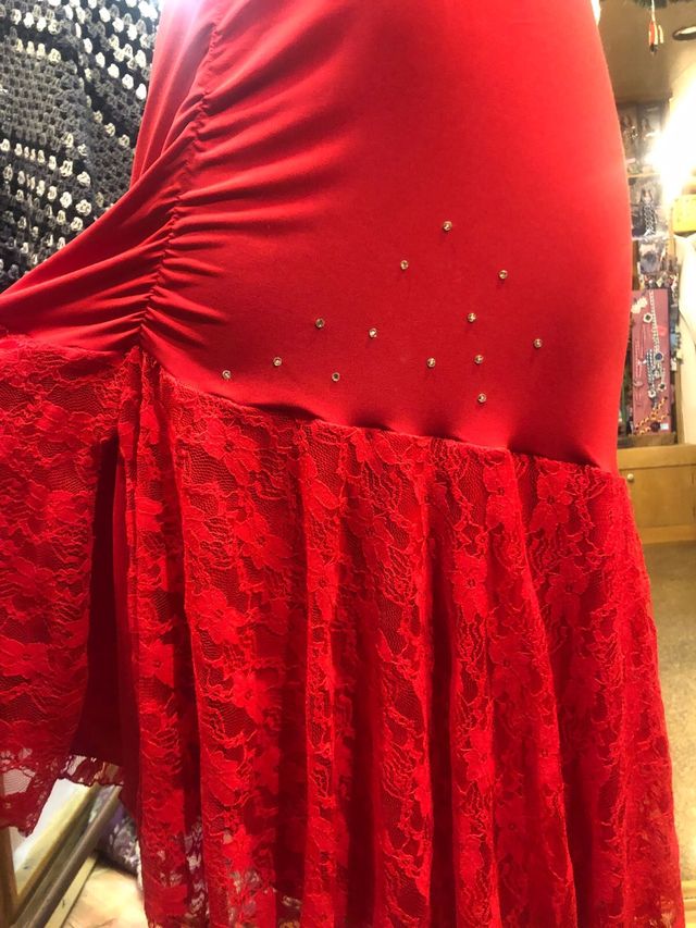 Y2k abito da tango rosso