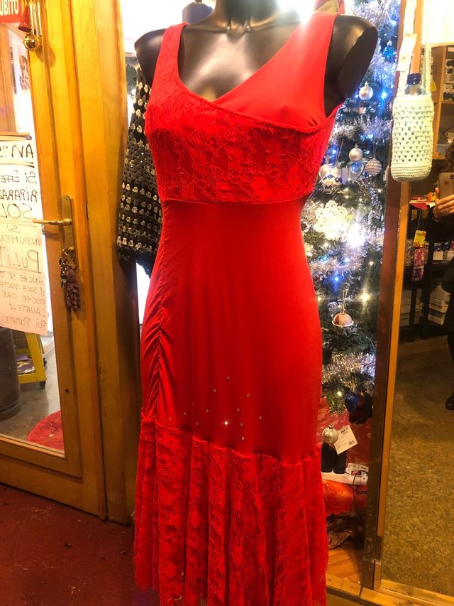 Y2k abito da tango rosso