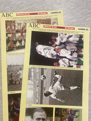 Cromos Historia de las 7 Copas de Europa