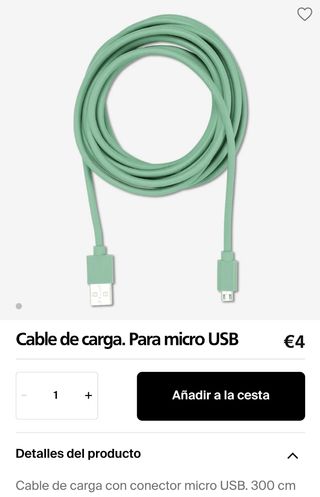 Cable micro USB