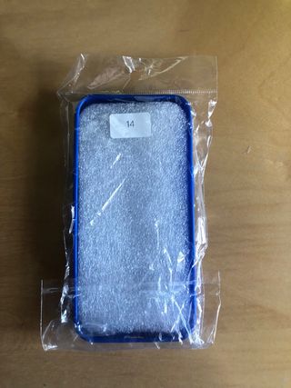 Funda Puffer Azul de Silicona TNF Iphone 14